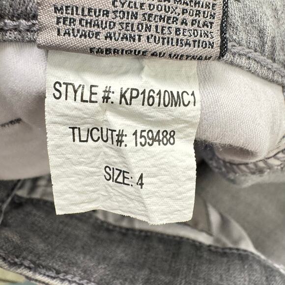 KUT From The Kloth Reese Fab Ab Ankle Straight Leg Jeans Gray Womens Size 4 - Picture 11 of 11